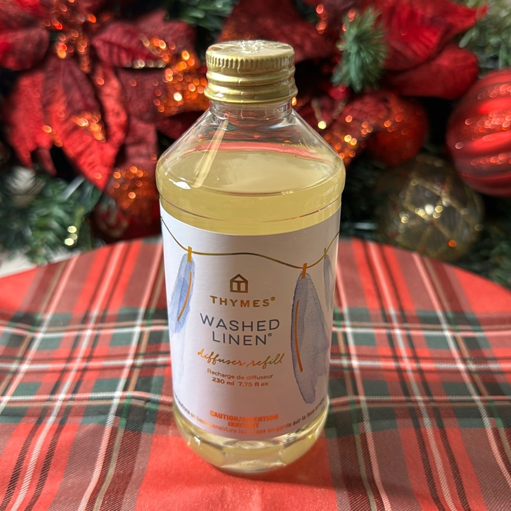 Thymes Reed Diffuser Oil - Washed Linen - 7.75 Fl Oz